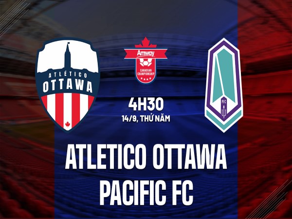 Nhận định kết quả Atletico Ottawa vs Pacific FC. 4h30 ngày 14/9