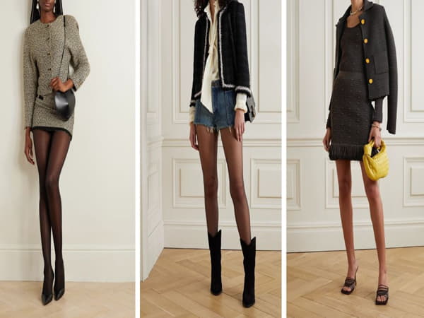 Lưu ý khi Mix áo dạ Tweed dáng ngắn